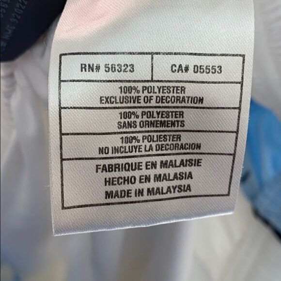 Nike Women’s Cropped Track Pants White & Light Blue Side Stripe – Size M - Picture 6 of 8